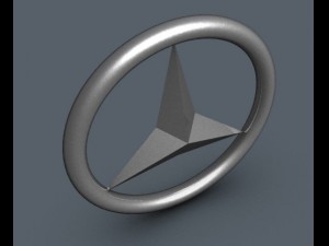 benz logo Modello 3D