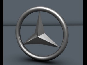 benz logo Modello 3D