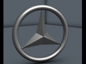 benz logo Modello 3D