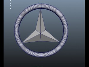 benz logo Modello 3D