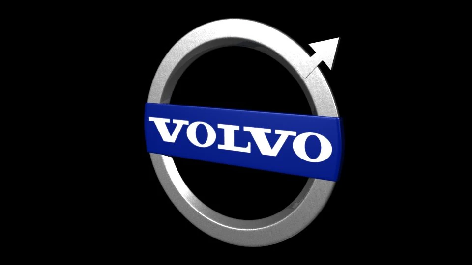 volvo logo 3D Model .c4d .max .obj .3ds .fbx .stl .blend 