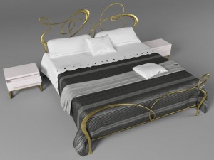 ghirigori bed by cantori 3D Model