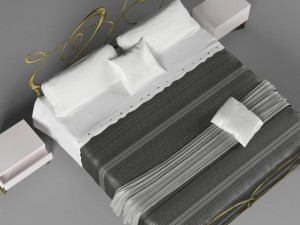 ghirigori bed by cantori 3D Model