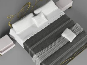 ghirigori bed by cantori 3D Model