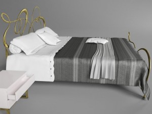 ghirigori bed by cantori 3D Model