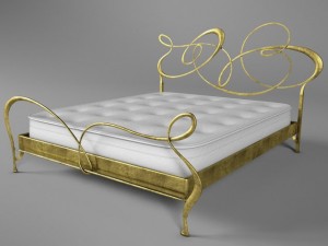 ghirigori bed by cantori 3D Model
