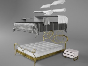 ghirigori bed by cantori 3D Model