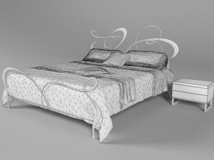 ghirigori bed by cantori 3D Model