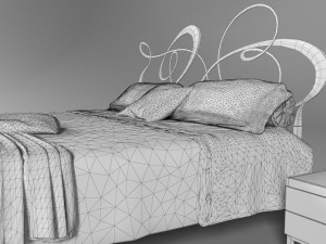 ghirigori bed by cantori 3D Model