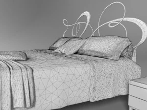 ghirigori bed by cantori 3D Model