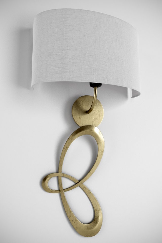 deco wall lamp by cantori 3D Model .c4d .max .obj .3ds .fbx .stl .blend 