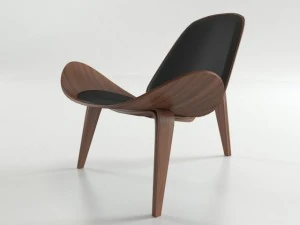 стул Wegner Shell 3D Модель