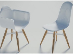 zigzag armchair  chair Modello 3D