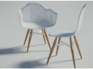 zigzag armchair  chair 3Dモデル