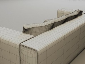 moroso springfield sofa Modelo 3D