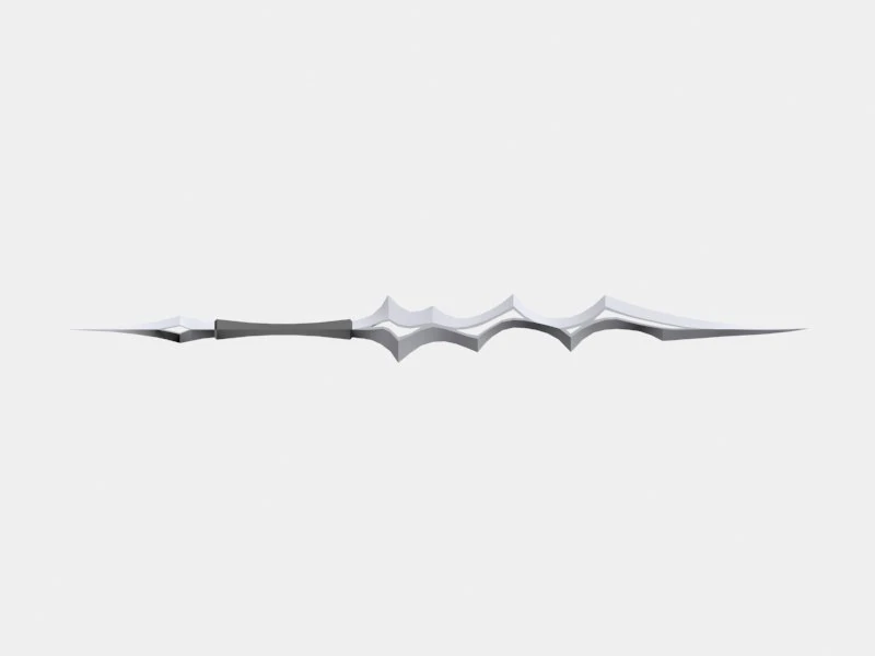 sword thorn 3D Model .c4d .max .obj .3ds .fbx .stl .blend