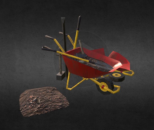 farm instrument pack 3D Model .c4d .max .obj .3ds .fbx .stl .blend 
