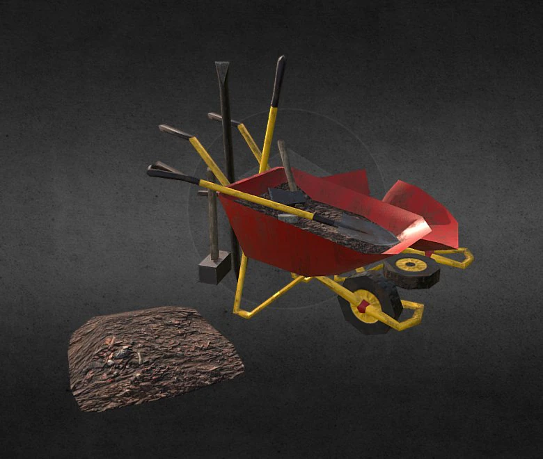 farm instrument pack 3D Model .c4d .max .obj .3ds .fbx .stl .blend 