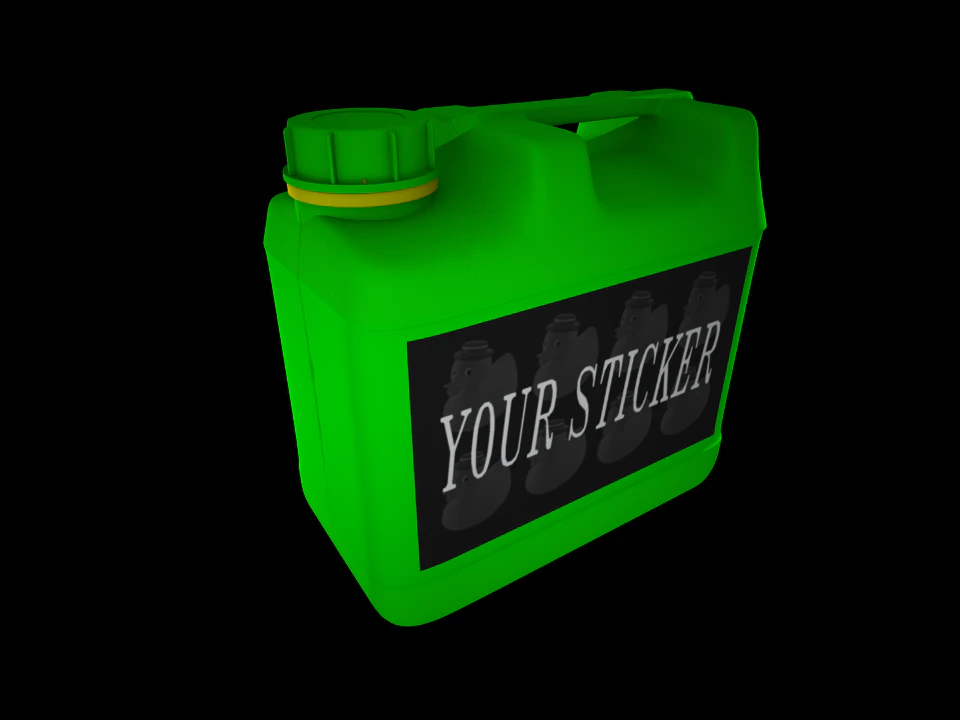 plastic jerrycan 3D Model .c4d .max .obj .3ds .fbx .stl .blend 