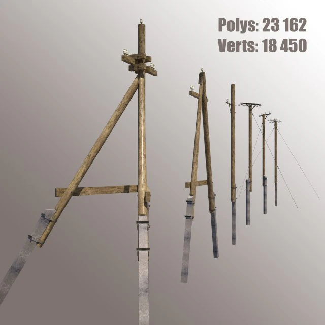 torre el&eacute;trica Modelo 3D .c4d .max .obj .3ds .fbx .stl .blend 