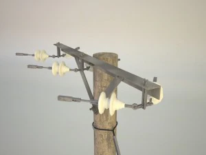 torre el&eacute;trica Modelo 3D