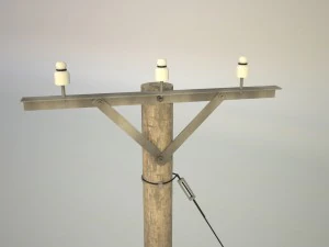 torre el&eacute;trica Modelo 3D