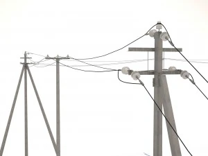 electrical towers 3D Model