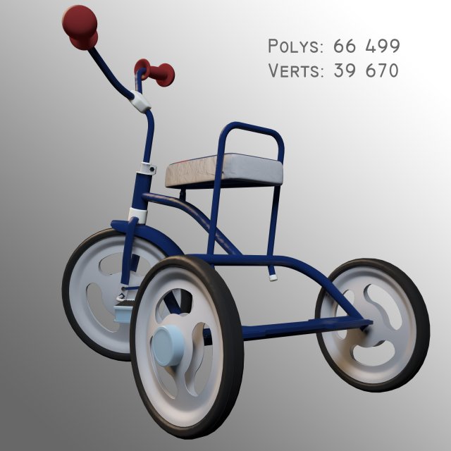 bicycle Model 3D .c4d .max .obj .3ds .fbx .stl .blend 