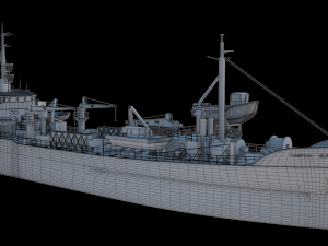 ship sefton supporter Modello 3D