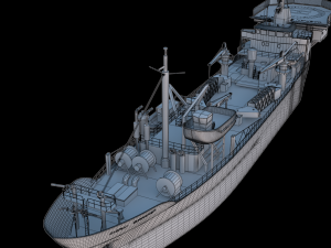ship sefton supporter Modello 3D