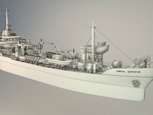 ship sefton supporter Modello 3D