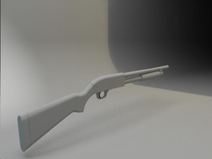 winchester hight poly Modello 3D