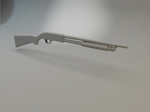 winchester hight poly Modèle 3D