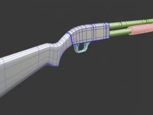 winchester hight poly 3D Model