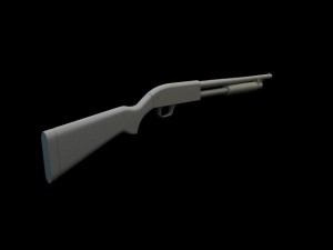 winchester hight poly Modèle 3D