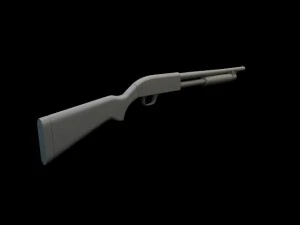winchester hight poly 3D Model