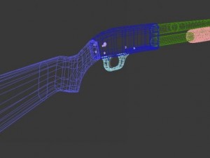 winchester hight poly Modèle 3D