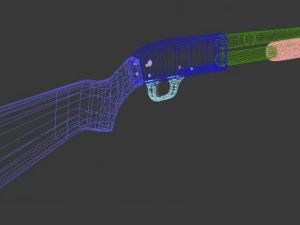 winchester hight poly 3D Model