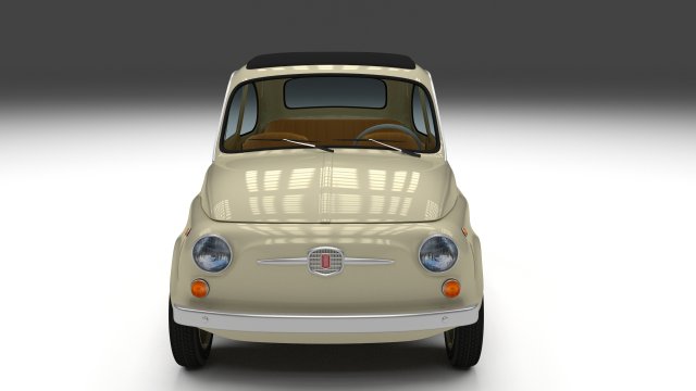 fiat 500d nuova 1960 3D Model .c4d .max .obj .3ds .fbx .stl .blend 