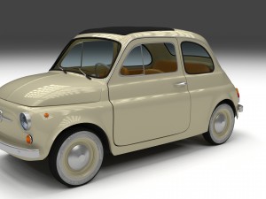 fiat 500d nuova 1960 3D Model