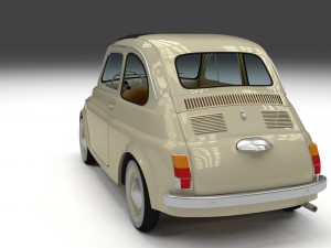 fiat 500d nuova 1960 3D Model