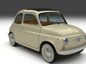 fiat 500d nuova 1960 3D Model