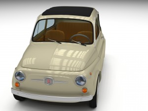 fiat 500d nuova 1960 3D Model