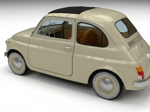 fiat 500d nuova 1960 3D Model