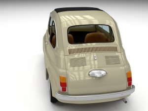 fiat 500d nuova 1960 3D Model