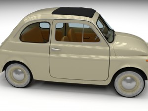 fiat 500d nuova 1960 3D Model