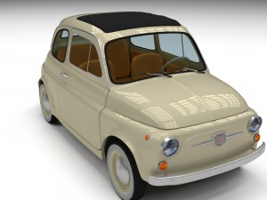 fiat 500d nuova 1960 3D Model