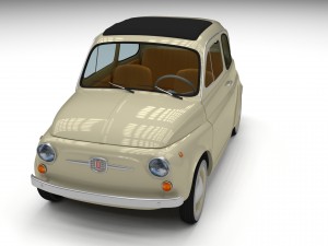 fiat 500d nuova 1960 3D Model