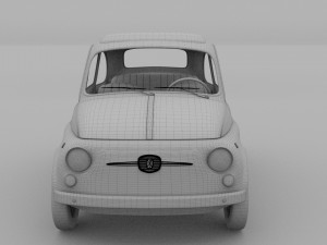 fiat 500d nuova 1960 3D Model