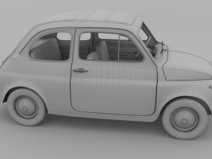 fiat 500d nuova 1960 3D Model